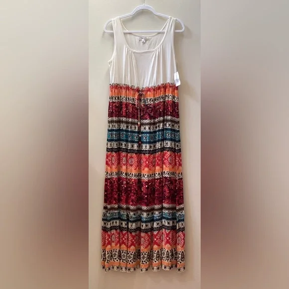 chinese dress ladies White Mark Women's Short Sleeve V-Neck Maxi Dress - Red main image 1